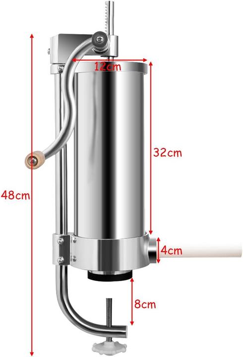 Actual product image Costway 3,6L - 4 filling tubes