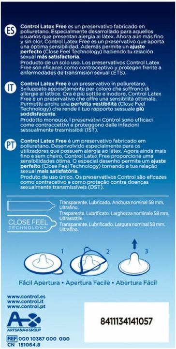 Actual product image Control Latex Free" 5 latex-free condoms - absolutely odourless and hypoallergenic (5 pcs.)