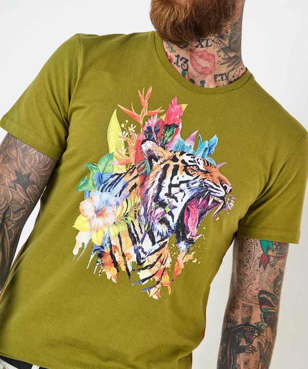 Actual product image Joe Browns Floral Tiger Graphic T-Shirt (S)