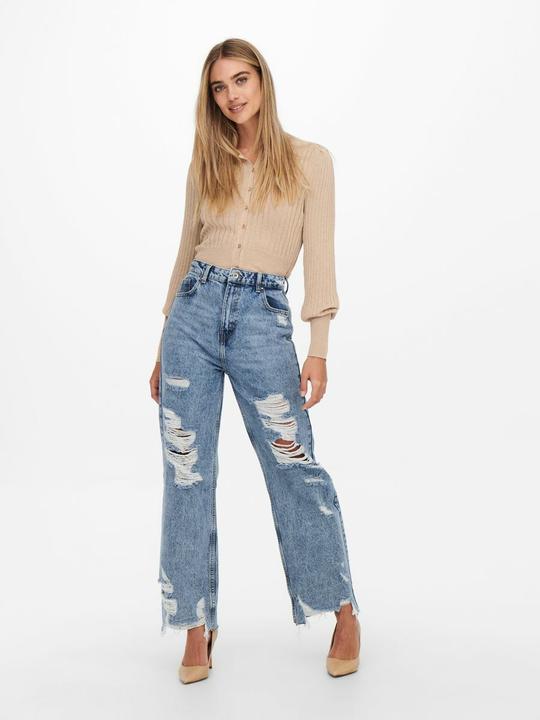 Actual product image Only ONLDad High Waist Destroyed Flared Jeans (26)