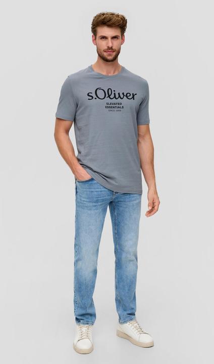 Actual product image S.Oliver T-Shirt Casual Bequem sitzend Logo T-Shirt (L)