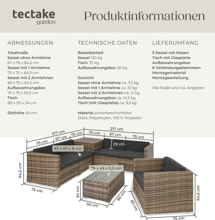 Actual product image tectake Pisa