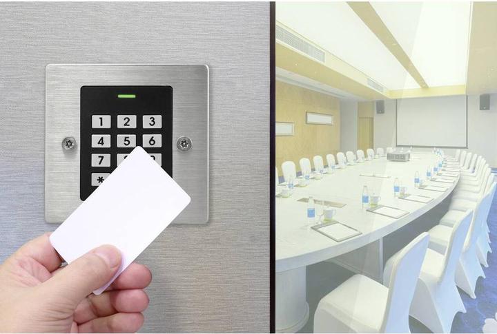Produktbild Sygonix SY-6097866 Code-Tastatur mit RFID Unterputz 12 V/DC, 18 V/DC IP66 (Elektronische Zahlenkombination, Schlüsselkarte)