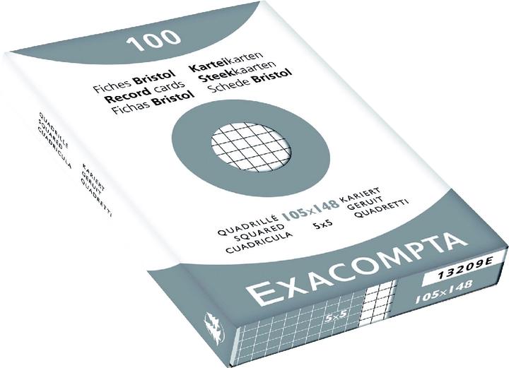 Produktbild Exacompta Karteikarten (A6, 205 g/m², 100 x)