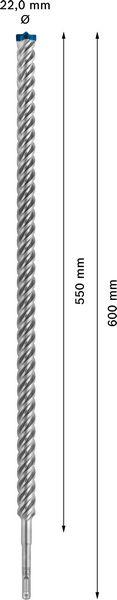 Actual product image Bosch Professional Zubehör Expert SDS plus-7X hammer drill, 22 x 950 x 1000 mm (22 mm)