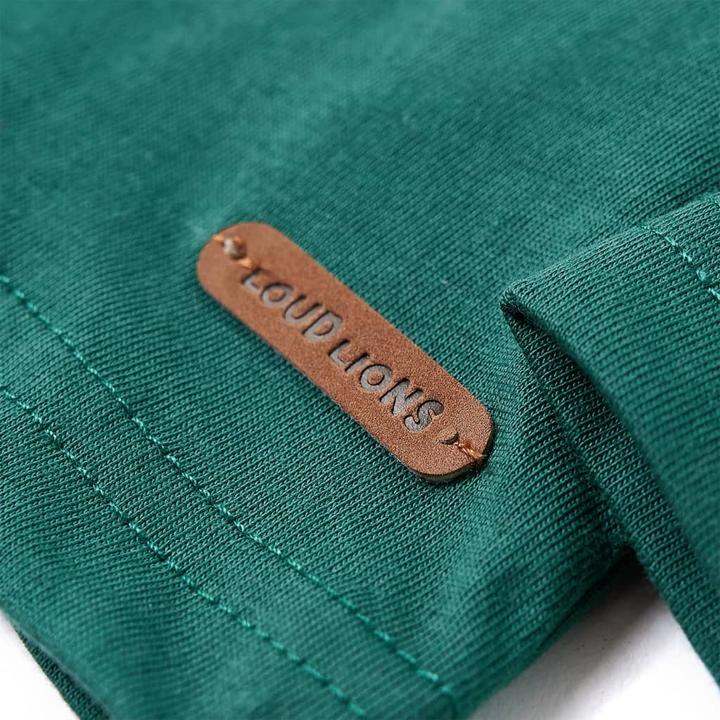 Immagine prodotto VidaXL Camicia a maniche lunghe per bambini verde 140,Materiale: 100 (140)