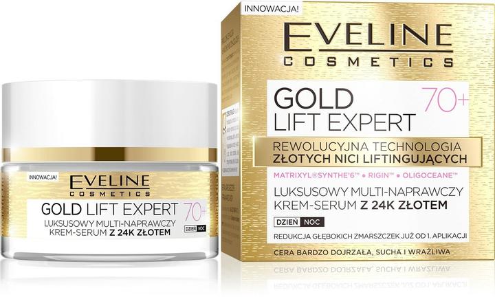 Eveline Gold Lift Expert 70+ Multi repair Tages- & Nachtcreme-Serum 50ml (50 ml)