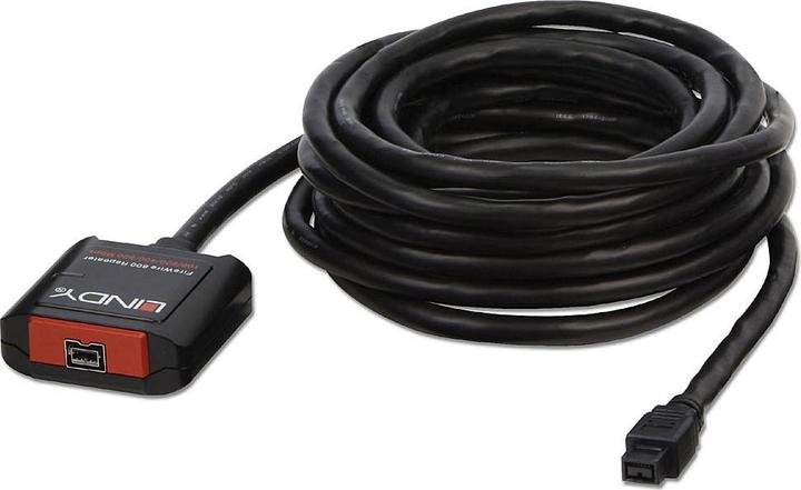 Produktbild Lindy Firewire 9-polig - Firewire 9-polig, 5 m, Schwarz (5 m, FireWire)