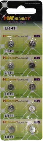 HW Piles bouton LR41 (10 pcs, LR41)