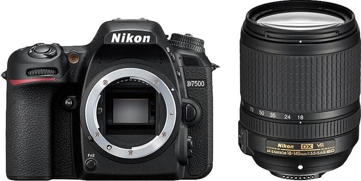 Actual product image Nikon D7500 Kit (18 - 140 mm, 21.51 Mpx, APS-C / DX)