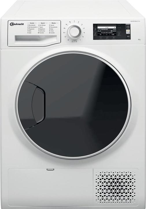 Bauknecht Bauk Tro T Sense D 8X3E FR A+++ wh (8 kg, Droite)