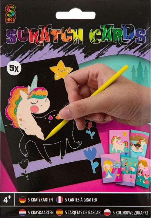 Produktbild Grafix Rubbelkarten mit Rubbelstift, 5 Stk.