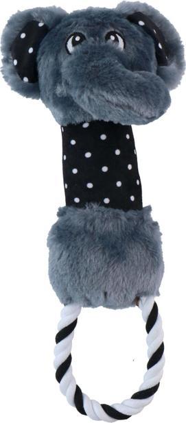 Produktbild Pet Toys Dog toy w/ rope animal 3as (Plüschspielzeug Hund)