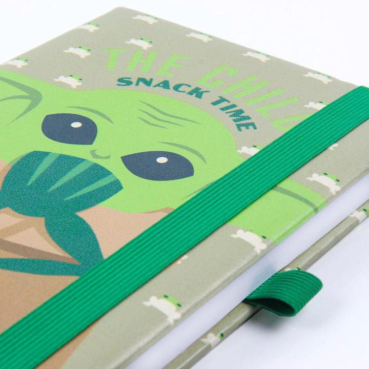 Produktbild Cerdá Star Wars: The Mandalorian - The Child Snack Time Faux Leather Premium A5 Notebook (A5, Harter Einband)