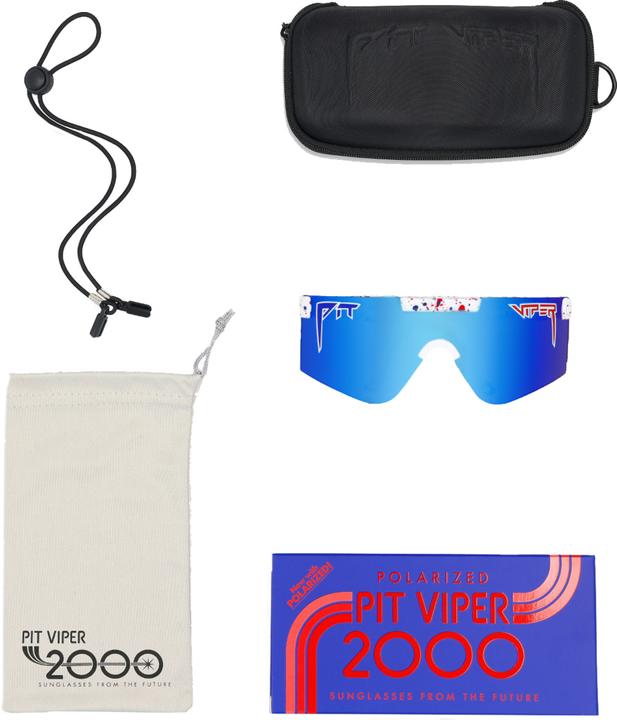 Actual product image Pit Viper The Merika 2000 Polarized (White, Blue)