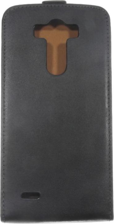 Produktbild OEM Slim Leather Flip Case LG G3 D855 - Black (LG G3)