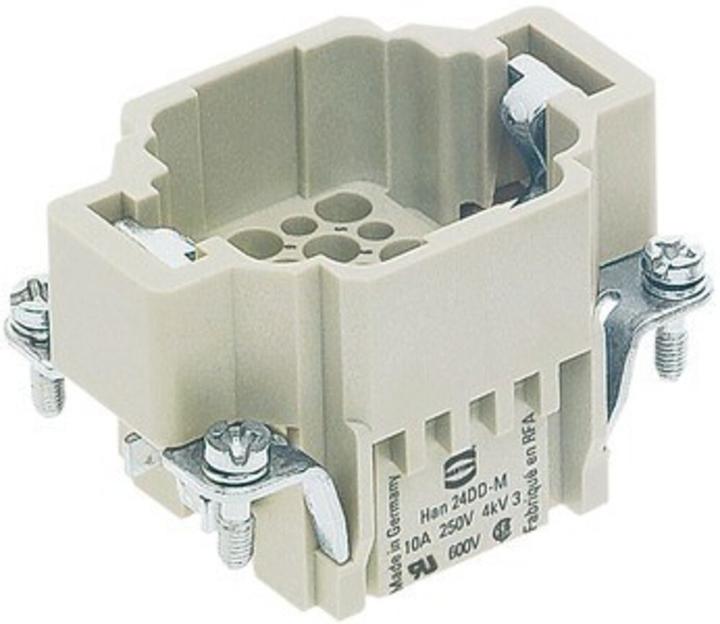 Immagine prodotto Harting Connettore HAN DD, inserto tipo 6 connettore maschio a crimpare max 2,5mm2, 10A24 poli
