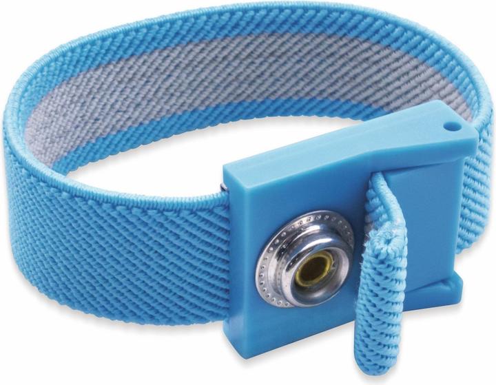 Produktbild Quadrios ESD-Handgelenkband Blau Druckknopf 10 mm