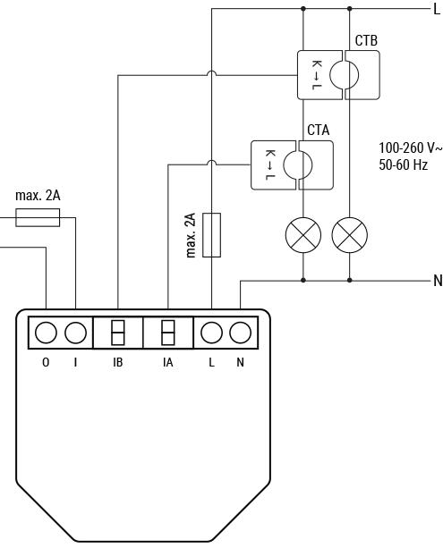 Actual product image Shelly EM Gen3 1 x 50A CT included