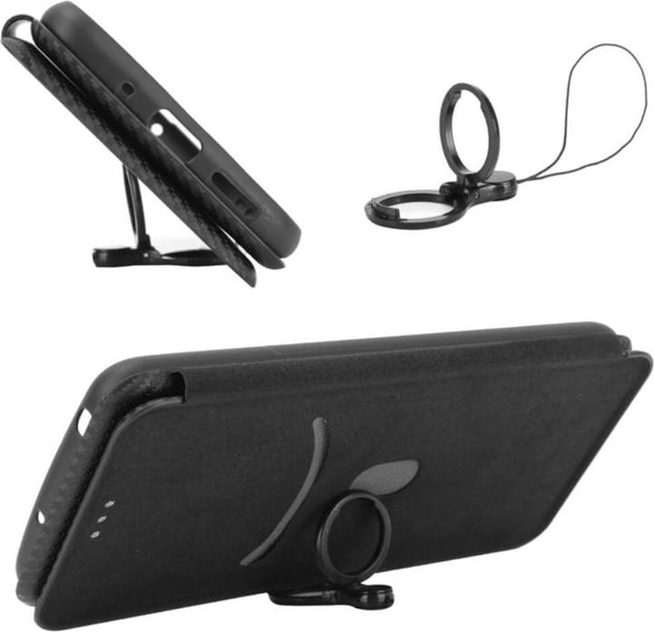 Image du produit Cover-Discount Google Pixel 7 Pro - Etui flip look carbone noir (Google Pixel 7 Pro)