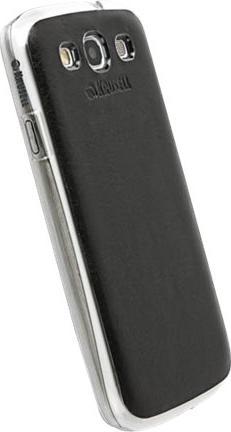 Actual product image Krusell Donsö UnderCover - Protective cover for mobile phone - polycarbonate, synthetic leather - black - (Samsung Galaxy S III)