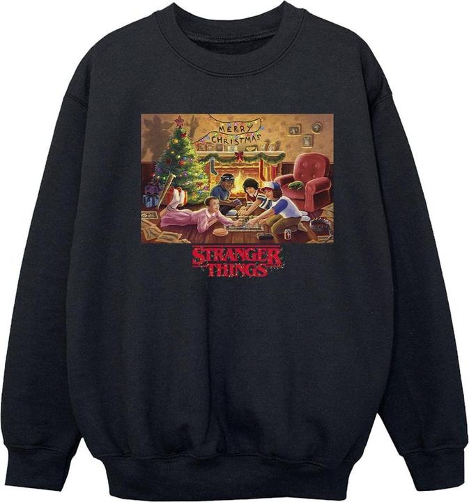 Netflix Stranger Things Christmas Gathering Sweatshirt Mädchen