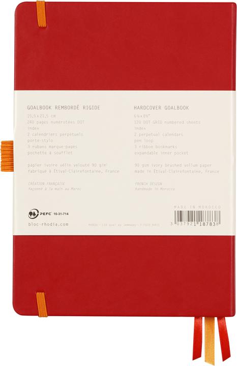 Actual product image Rhodia Notebooks and notebooks Rho (A5, Checked, Hardcover)
