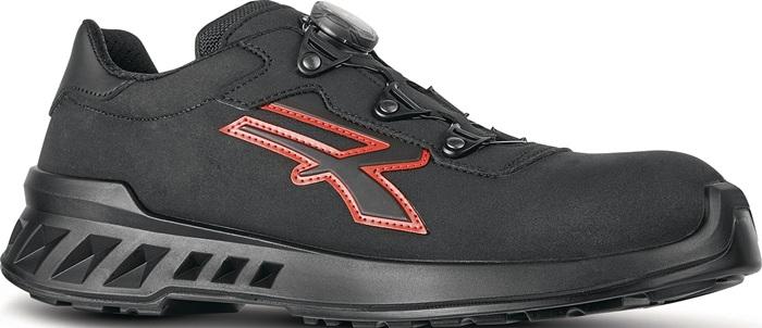 Actual product image U-Power Caesar safety low shoe size 44 black/red S3 CI SRC ESD EN20345 microfibre (44)