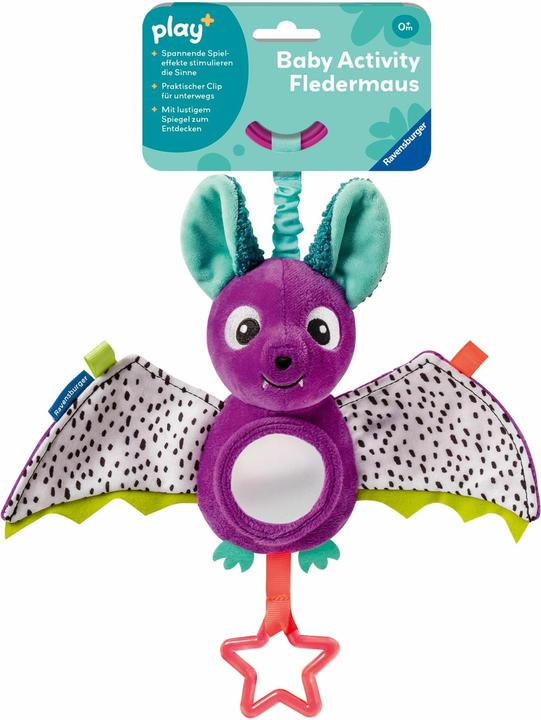 Image du produit Ravensburger 12034051 Play+ Baby Activity Bat, jouet pour bébé de 0 mois et plus (6 cm)