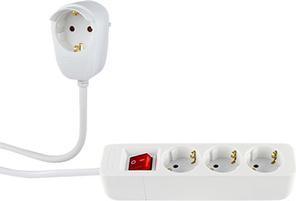 Actual product image REV Power strip 3+1-socket 5m + switch (4 x, CEE 7/3, 5 m)