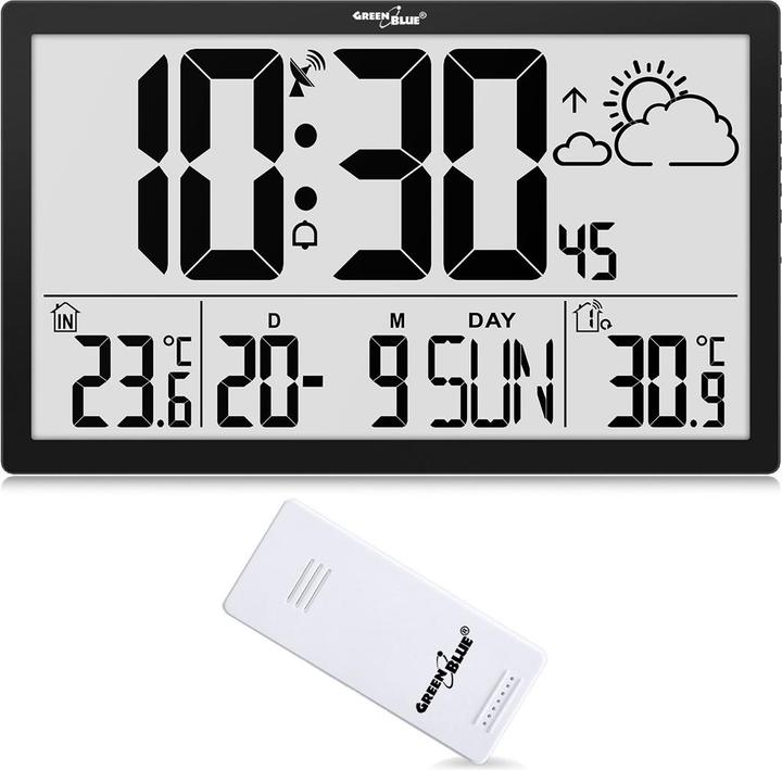 Produktbild No Name LCD-Wanduhr Temperatur Datum GB218