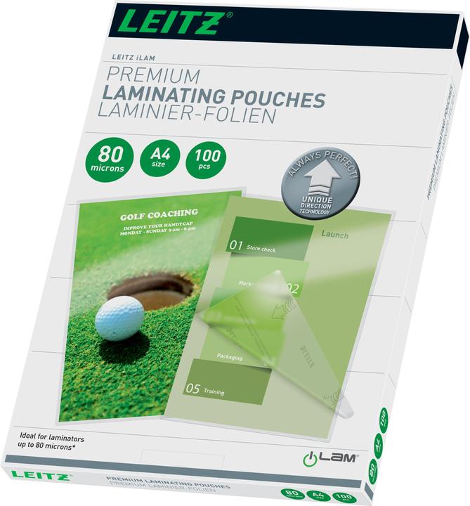 Produktbild Leitz Laminierfolie (A4, 100 Stück, 80 µm)