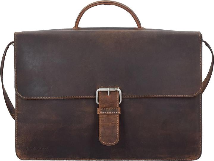 Produktbild Plevier Vintage Rundleer Aktetas 17.3" Bruin (18.11", Fujitsu)