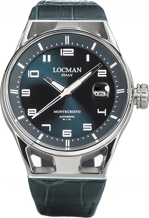 Immagine prodotto Locman Italia Orologio da uomo Montecristo Automatic Green 41 mm Ref. 0541 (Orologio da polso analogico, 41 mm)
