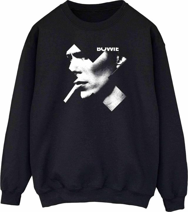David Bowie Cross Smoke Boyfriend Fit Sweatshirt (XXL)