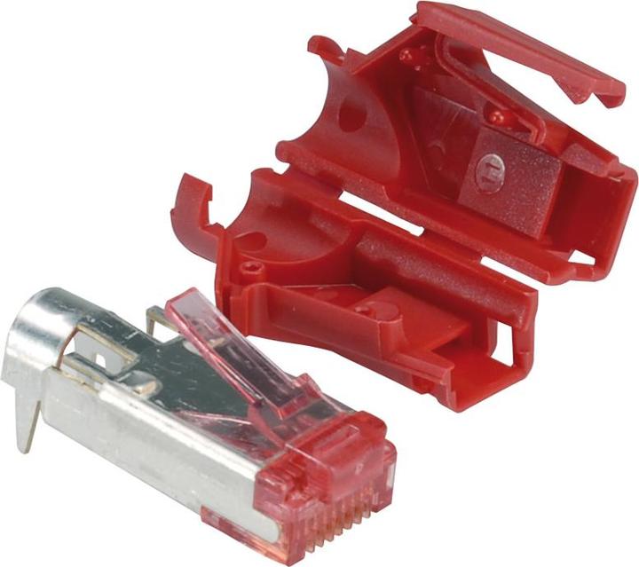 Produktbild EFB Elektronik Hersteller: HIROSE RJ45-Hirose Stecker STP, TM21 rot, 50 Stück, 3 Elemente, Cat. 6 Channel Class... (S/UTP, CAT6)