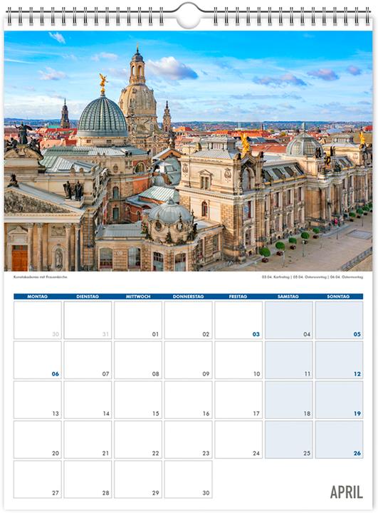 Image du produit Einschreibkalender Dresden und Schsische Schweiz 2026 (30 x 40 cm, Non contraignant, Allemand)