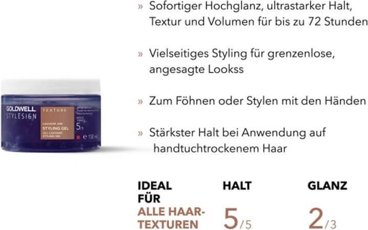 Valeurs nutritives et ingrédients Goldwell Lagoom Jam (Gel coiffant, 150 ml)