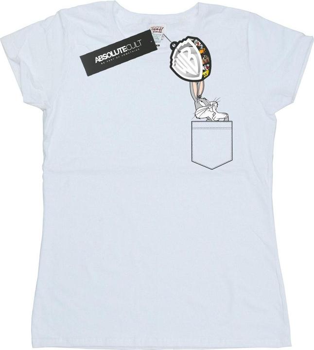 Looney Tunes Bugs Bunny Faux Pocket TShirt (L)