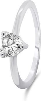 Brilio Silver - Romantic womenÂ's silver ring RI042W - Circuit: 54 mm (54)