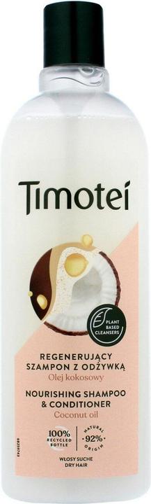 Actual product image Unilever Timotei Regenerating Shampoo & Conditioner 2in1 400ml (400 ml, Liquid shampoo)