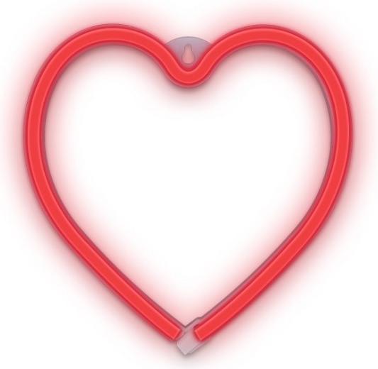 Produktbild Forever Light Neon LED Licht HEART rot Fledermaus + USB FLNEO7 (20 cm)