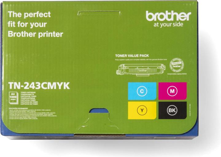 Actual product image Brother TN-243 Multipack (C, M, Y, BK)