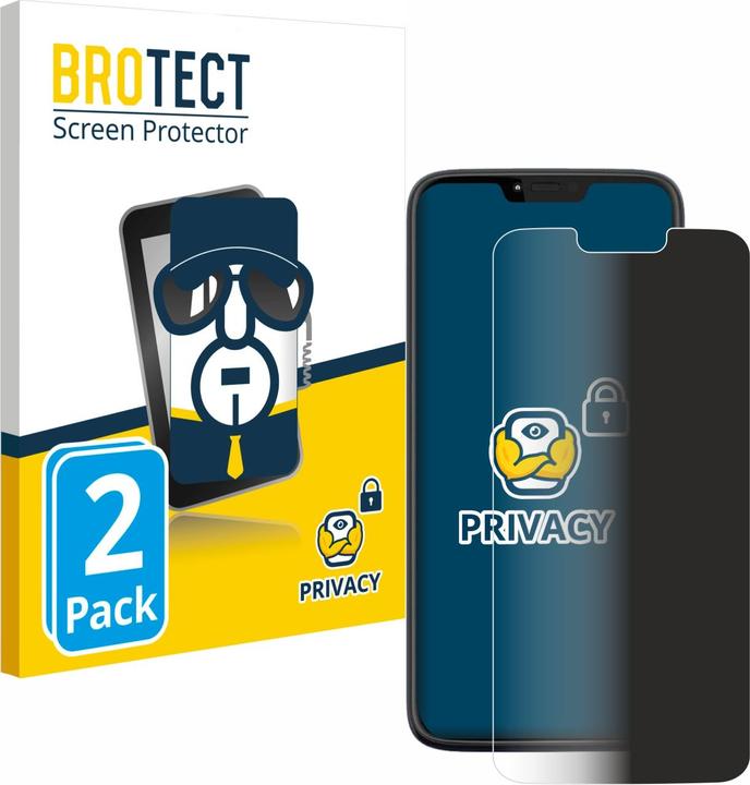 Actual product image BROTECT Anti-spy privacy film Blue light protection film (2 Piece, Motorola Moto G7 Power)