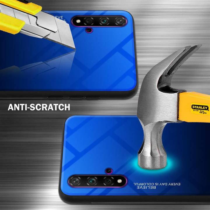 Image du produit Cadorabo Couverture en verre TPU 2 couleurs (TCL 20S, K20, Huawei Nova 5T)