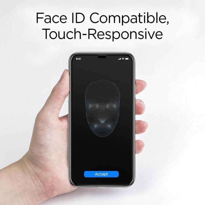 Image du produit Spigen Verre Tempéré Fc 2-Pack Iphone 11 Pro Noir (2 pièce(s), Apple iPhone 11 Pro, Apple iPhone X, Apple iPhone XS)