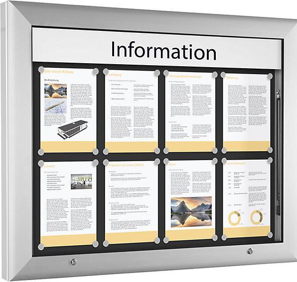 Produktbild kaiserkraft Schaukasten für Innen- und Aussenbereich (Magnettafel, 102.5 x 80 cm)