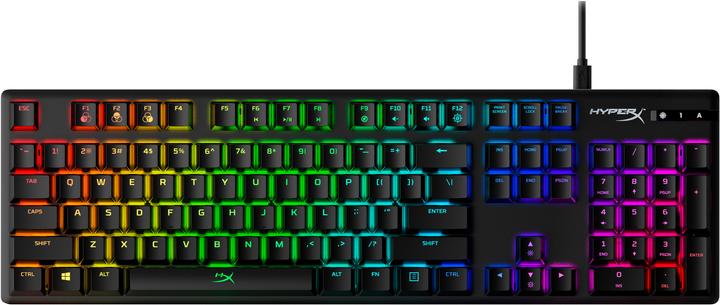 Actual product image HyperX Alloy Origins Mechanical Gaming Keyboard, US Layout, Blue Switch (US, Cable)