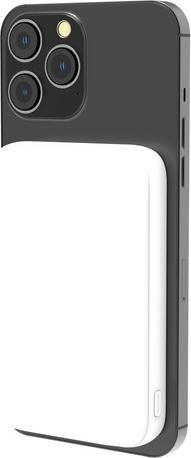 Actual product image Tiger Powerbank induction charger, MagSafe compatible 10,000mAh White (10000 mAh, 20 W)