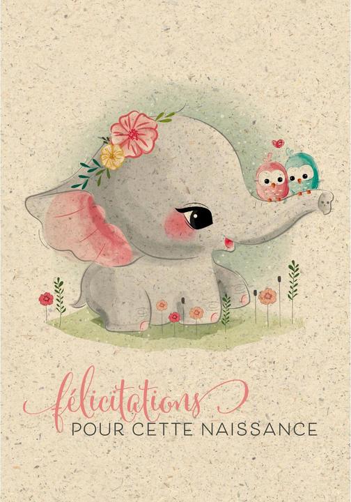 Image du produit Carte de voeux Félicitations naissance 12.2 x 17.5 cm (1 pcs)
